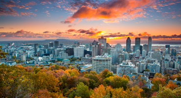 Sunset over Montreal